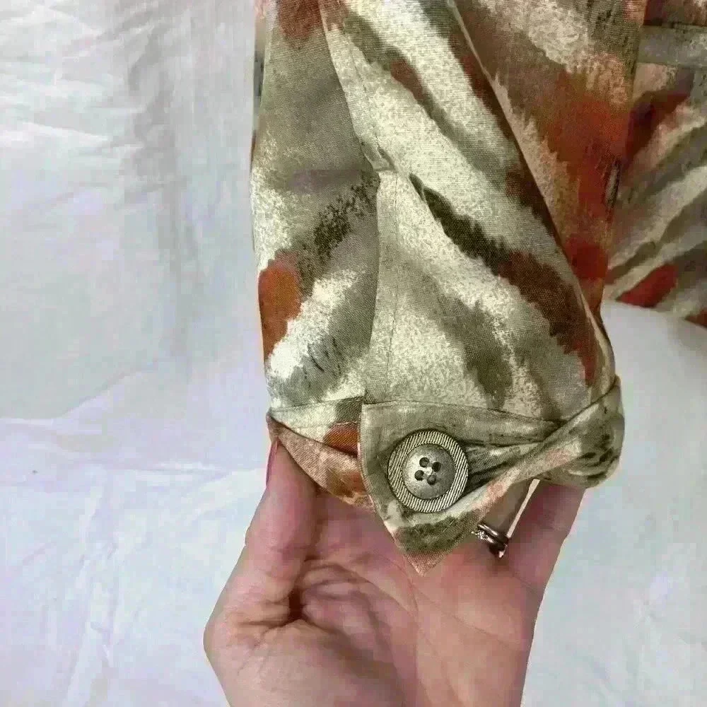 Chicos Women’s Jacket Size 3 XLRN# 79984. Blazer Animal Print Fall Tiger Brown - Picture 5 of 12